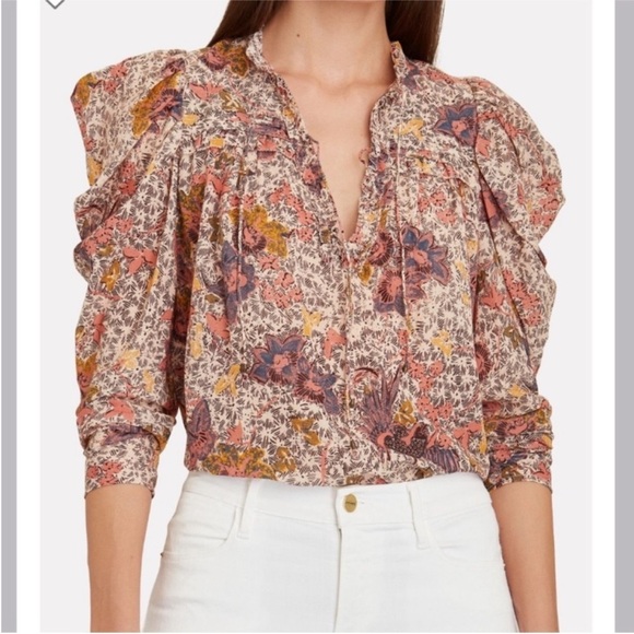 NWOT Ulla Johnson Remy Puff Long Sleeve
Sunburst Floral Blouse Top Shirt Size 6 - Picture 5 of 14